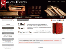 Tablet Screenshot of codices-illustres.it